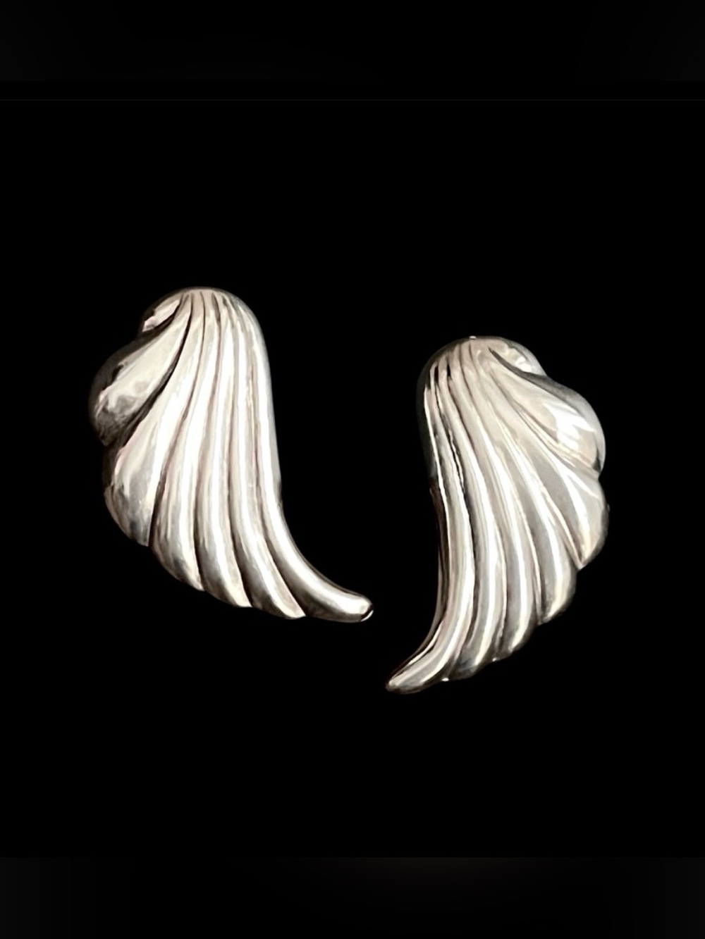 Vintage sterling silver Estate find clip on earrings